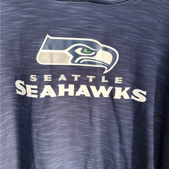 NWT NFL Seattle Seahawks Men’s Blue Hoodie Sweatshirt Size Large - Picture 3 of 7